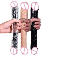 Doble Cabeza Dildo Largo Enorme Plug Anal para Adultos Juguete Realista para Masturbadoras y Lesbianas - details 2