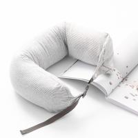 Almohada de viaje para el cuello en forma de U para el hogar, almohada de espuma con partículas suaves y flexibles, diseño de hebilla, almohada Lumbar para siesta de estilo japonés - details 2