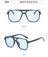 Gafas De Sol cuadradas Vintage para mujer, lentes De marca Retro con espejo, color negro y naranja, a la moda, colores dulces - details 11