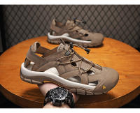 Sandalias de piel de vaca informales de gran tamaño, zapatos de playa de verano para hombres, sandalias deportivas al aire libre, sandalias de montañismo, zapatos creek - details 15