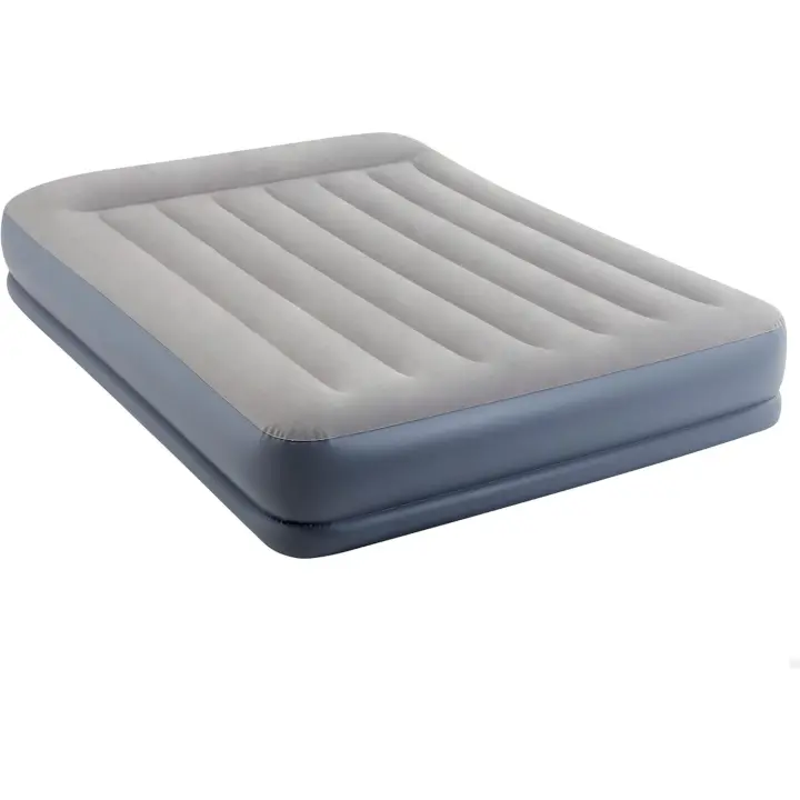 Colchón Hinchable Dura-Beam Estándar Almohada Reposacabezas Midrise 152 x 203 x 30 cm - 1