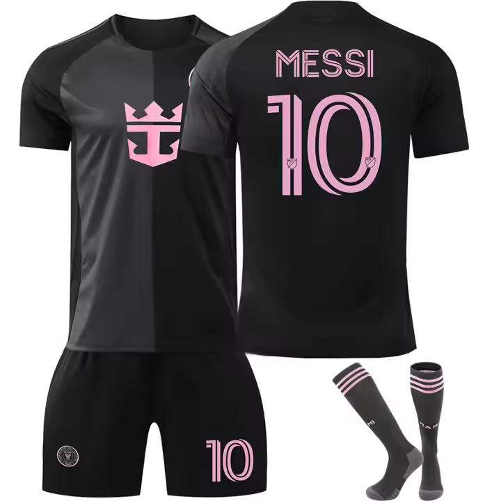 Camiseta de jugador réplica de Lionel Messi Inter Miami CF negra 2024 para hombre - 1