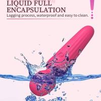 Mini varilla recargable masajero suave completo de silicona varilla vibrador multimodo vibrador adulto juguete sexual para mujeres - details 2