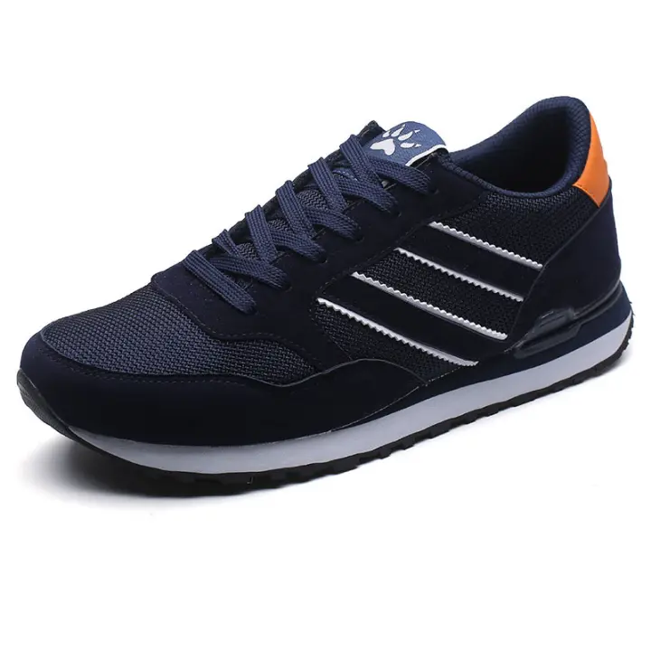 Zapatillas deportivas de cuero para hombre, antideslizantes, cómodas y transpirables. - 1