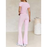 Conjunto Deportivo Casual para Mujer Primavera-Verano 2025 Camiseta de Manga Corta Pantalones Largos Conjunto de 2 Piezas - details 13