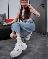 Sandalias de plataforma gruesas huecas para mujer, zuecos de fondo grueso de Eva, zapatillas para mujer, calzado de jardín antideslizante para exteriores, verano 2024 - details 8