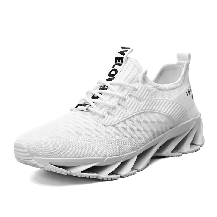 Zapatillas deportivas para hombre de verano transpirables |   Diseño Flyknit, Ligeras y Antideslizantes - 1