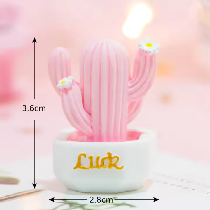 Planta en miniatura para manualidades, Cactus, accesorios DIY, Micro paisaje, adornos de jardín de hadas, figuritas, decoración del hogar, 1/5 Uds. - 1