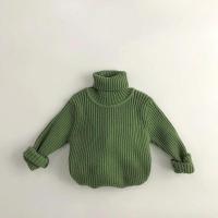 Suéteres para niños, jerseys de cuello alto para niños, prendas de punto Vintage para niñas, suéter con Base cálida - details 8