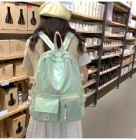Mochila coreana de gran capacidad para estudiantes de secundaria y universidad, nueva mochila láser versátil de estilo japonés - details 19