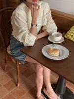 Blusa de verano para mujer, camisa de primavera, blusa para mujer, Blusas largas de gasa, informales, elegantes, Vintage, de manga larga, holgada de gran tamaño, blanca - details 42