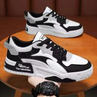 Zapatos informales para hombre con tejido de malla transpirable que aumenta la altura, cómodos zapatos de goma deportivos planos para correr en primavera y verano - details 0