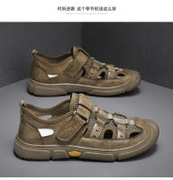 Nuevo desgaste exterior hueco casual bolsa cabeza zapatos de vadear de los hombres zapatillas deportivas - details 15