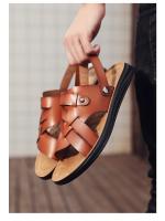 Sandalias de verano para hombre, nuevas, transpirables, de suela blanda, para playa, estilo británico, de talla grande - details 0