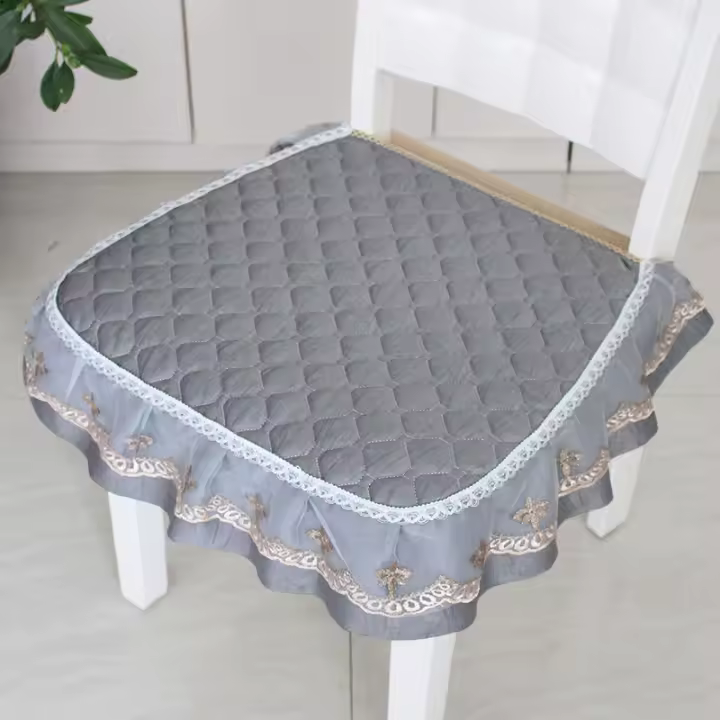 Cojín cómodo con vendaje para silla, cojín de asiento Universal antideslizante, cojín de asiento suave de estilo europeo, decoración del hogar - 1