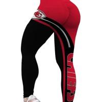Pantalones de yoga de talla grande europea y americana, mallas NFL elements, ropa de fitness, pantalones de cadera sexy para exteriores, 2024 - details 0