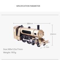 387 Uds DIY Boutique modelo mecánico de Metal juguete eléctrico pista de vapor pequeño tren conjunto de regalo para niños Kit de montaje - details 8