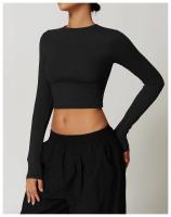 Ropa de Yoga de manga larga de afilado de secado rápido, ajustada, deportiva, ajustada, manga larga, ropa exterior, correr, Fitness, gimnasio, Tops femeninos - details 19