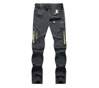 Pantalones convertibles de senderismo para hombre, pantalones de pesca ligeros, impermeables, de secado rápido, con cremallera - details 6
