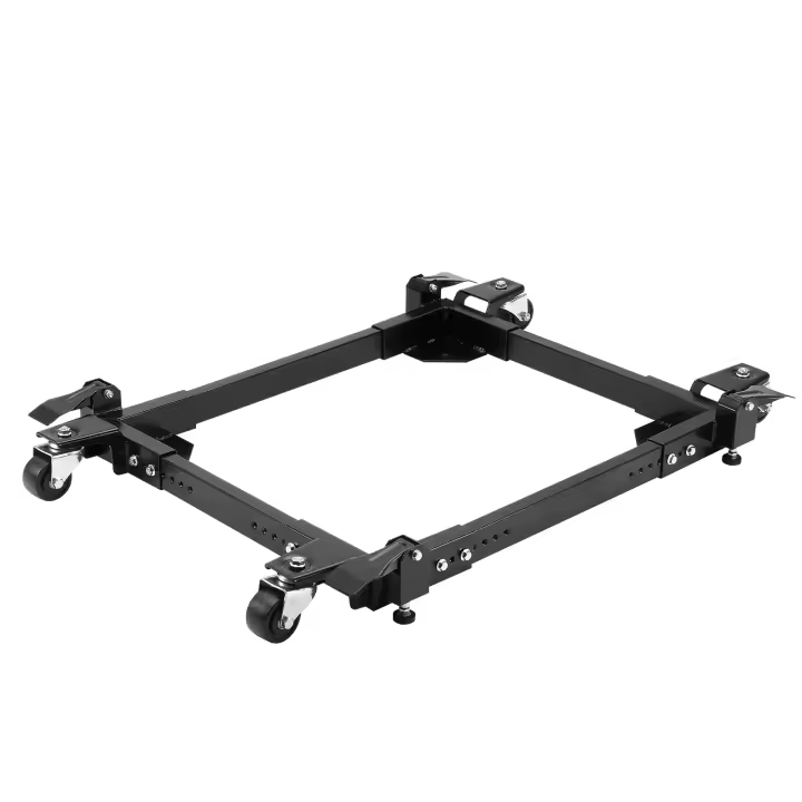 SucceBuy Base móvil, capacidad de 1500 libras, ajustable de 20 "x 24,5" a 28 "x 33,5", soporte universal resistente con 4 ruedas giratorias para carpintería, sierra de cinta, herramientas eléctricas, máquinas - 1