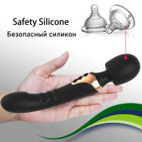 Vibrador Dual Motor de Silicona Wanda de Tamaño Grande con Masajeador G-spot y Estimulador de Clítoris Juguetes Sensuales para Adultos - details 1