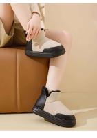 Zapatillas de algodón con forro polar para hombre y mujer, zapatos de casa de suela gruesa para invierno, venta al por mayor, novedad de 2024 - details 4