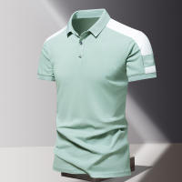 Polos de Verano de Algodón 100% Camiseta de Cuello Elegante para Hombres Manga Corta Alta Calidad - details 3