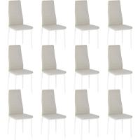 Sillas de Comedor Juego de 4 Sillas de Metal para Cocina, Silla de Mesa Comoda Silla con Asiento Tapizado, Negro - details 59