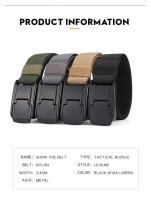 Cinturón de Nylon Rey para Hombres y Mujeres Cierre Rápido, Elástico Unisex, Marca BUNO - details 3