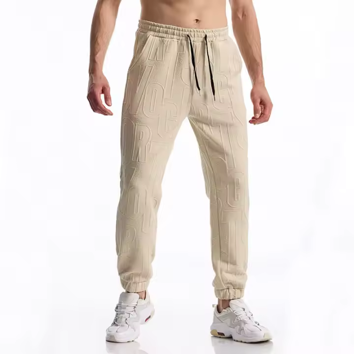Nouveau Design de lettre tissu hommes pantalons de Sport décontractés pantalons de Sport de gimnasia hombres survêfun pantalons de survênement entrenamiento Jogging pantalons longs - 1