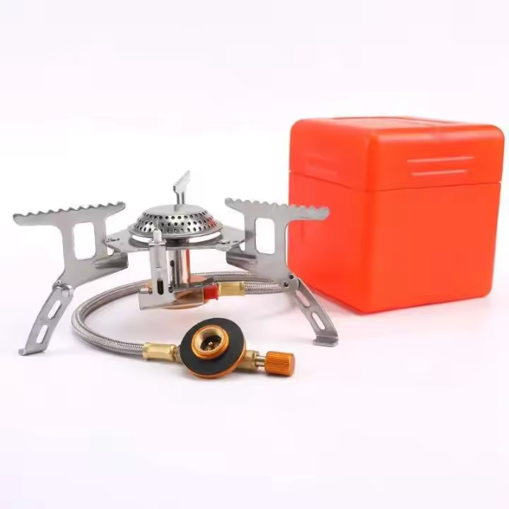 Estufa de gas portátil plegable para acampar, equipo de viaje para cocinar, caminar y hacer picnic, 3500W - 1