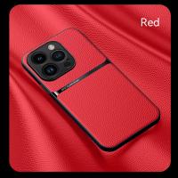 Funda de Cuero de Lujo para iPhone 15 14 Plus 13 12 11 Pro Xs Max XR X: Protección Completa Cubierta Trasera Silicona Magnética Resistente a Arañazos Compatible con Smartphones Hecha en China - details 9