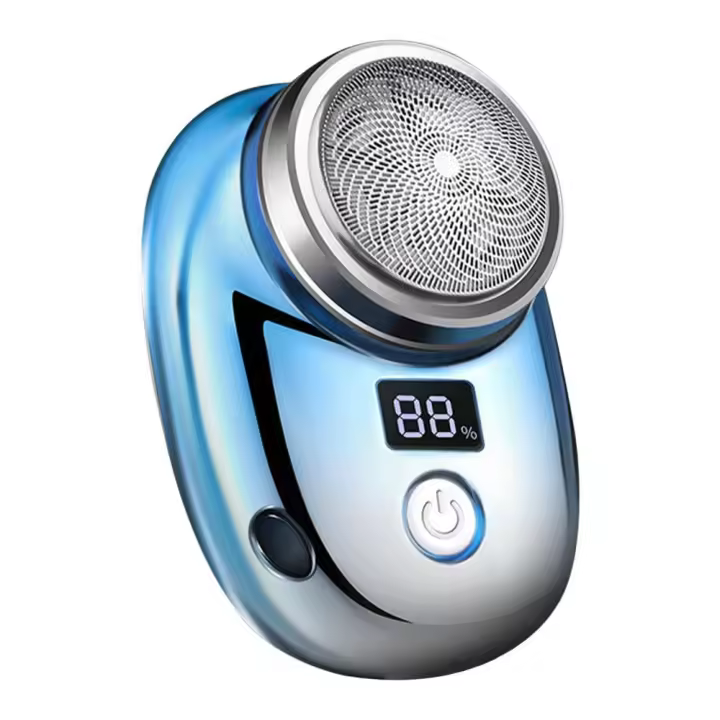 Maquinilla de afeitar Eléctrica para hambres Mini máquina de afeitar portátil USB recargable maquinilla de afeitar Barba Trimmer con Pantalla de Energía de afeitar para hambres - 1