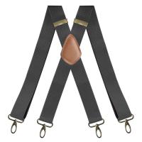 Retro Suspender para Hombres Grueso, Grande, Alto, 3.5cm, Cruzado X, 4 Ganchos de Presión, Pantalones Elásticos, Bodas y Fiestas - details 7