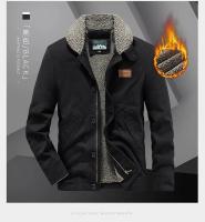 Chaqueta de invierno para hombre, chaqueta de béisbol de alta calidad, chaqueta Bomber gruesa y cálida con bordado de solapa para hombre, chaquetas gruesas de lana para hombre - details 20