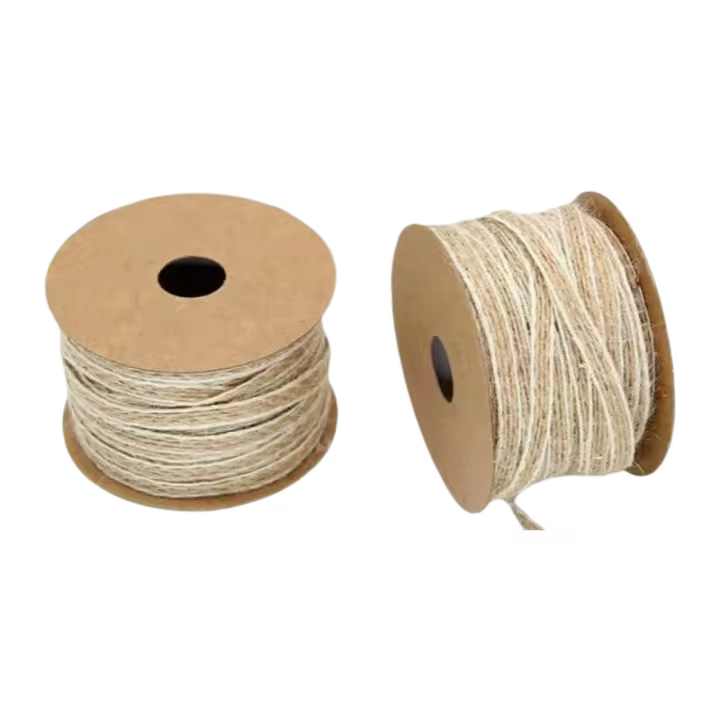 Rollo de Juta y Encaje Vintage Rústico Ancho de 5M, Espesor de 0.5cm Ideal para Decoración de Fiesta y Boda DIY - 1