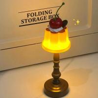 Luz LED nocturna de pudín Kawaii, lámpara de escritorio alimentada por batería, mesita de noche, dormitorio, Bar, decoración de habitación, atmósfera, luz para dormir, regalos para niños - details 4