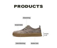 Zapatos casuales para hombres genuinos para adultos, moda antigua, zapatos de cuero hechos a mano de alta calidad - details 4