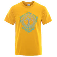 Yggdrasil Camiseta con Diseño de Árbol del Mundo para Hombre, Camisa con Patrón Estampado, Mitología Nórdica, Odin Aesir, Prenda de Marca de Moda, Verano, 2022 - details 13