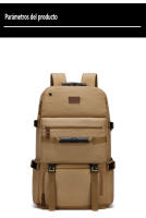 Bolsa de viaje de lona para hombre, mochila de gran capacidad, capacidad expandible, con interfaz USB - details 15