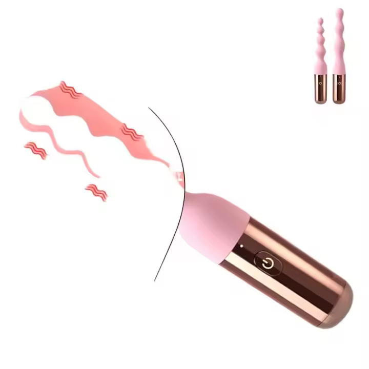 Embalaje privado SEXY Vibrador de 10 velocidades para cuentas anales Masaje de próstata Butt Plug Estimulador de clítoris de punto G Masturbadores Juguetes sexuales para hombres - 1