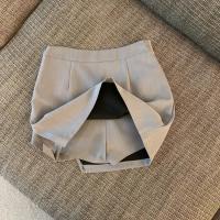 Falda corta de verano para mujer estilo irregular con lazo pantalones de mezclilla de moda - details 21
