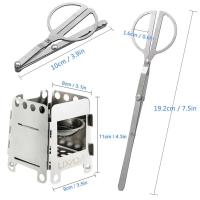 Estufa de Alcohol Plegable Portátil Lixada Titanio/Acero Inoxidable Ideal para Cocina al Aire Libre - details 10