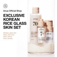 ANUA Rice Trio Set: polvo limpiador de arroz, tónico lechoso y suero hidratante, fabricante de mascarillas faciales de malvavisco, para piel de vidrio, sin fragancia, cuidado de la piel coreano - details 1