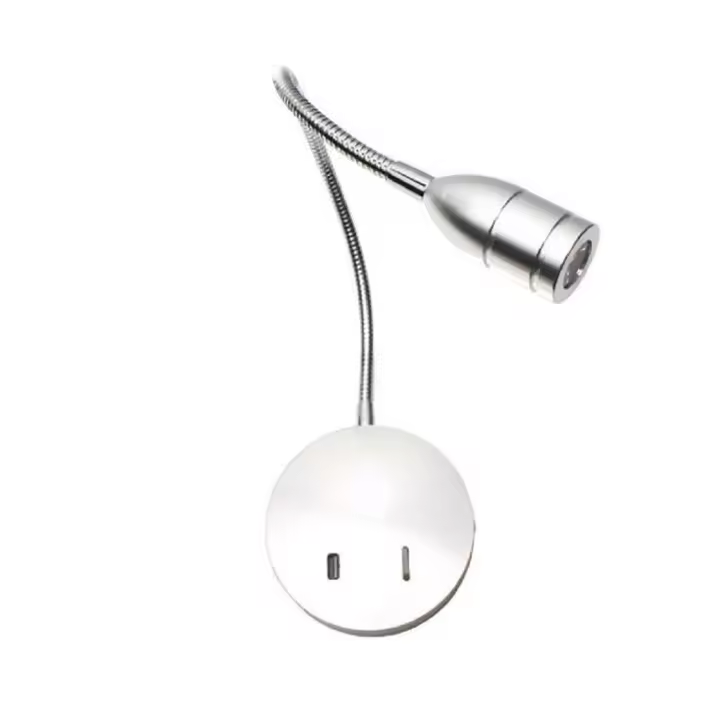 Candelabros de pared de base grande D10cm, luz LED de lectura de cabecera, USB, lámpara de pared de sala de estar, lámpara de pared de pasillo con interruptor - 1