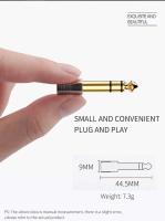 Alta calidad 3,5mm Audio Jack convertidor Jack 3,5 conector de altavoz 6,35mm macho a 3,5mm hembra conector de Audio para altavoz - details 5