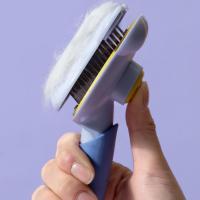 Cepillo de pelo para depilación de una sola tecla, cepillo de pelo portátil eficiente para perros y gatos, peine de aguja profesional silencioso - details 12