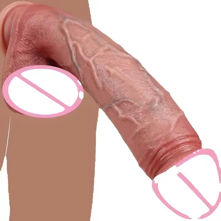 Leten Pulga Gigante Realista Curva para el Placer Griquetal y Anal Juguetes Sexuales para Parejas - 1