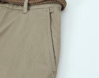 PB&ZA2025 nueva ropa de verano para mujer con múltiples colores, cinturón trenzado, pantalones casuales con temperamento de cintura media, estilo informal que combina con todo - details 8
