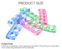 KADS Separadores de dedos de silicona suave, espaciador de dedos para manicura y pedicura, herramientas flexibles para pies y manos, 2 unids/lote por par - details 2
